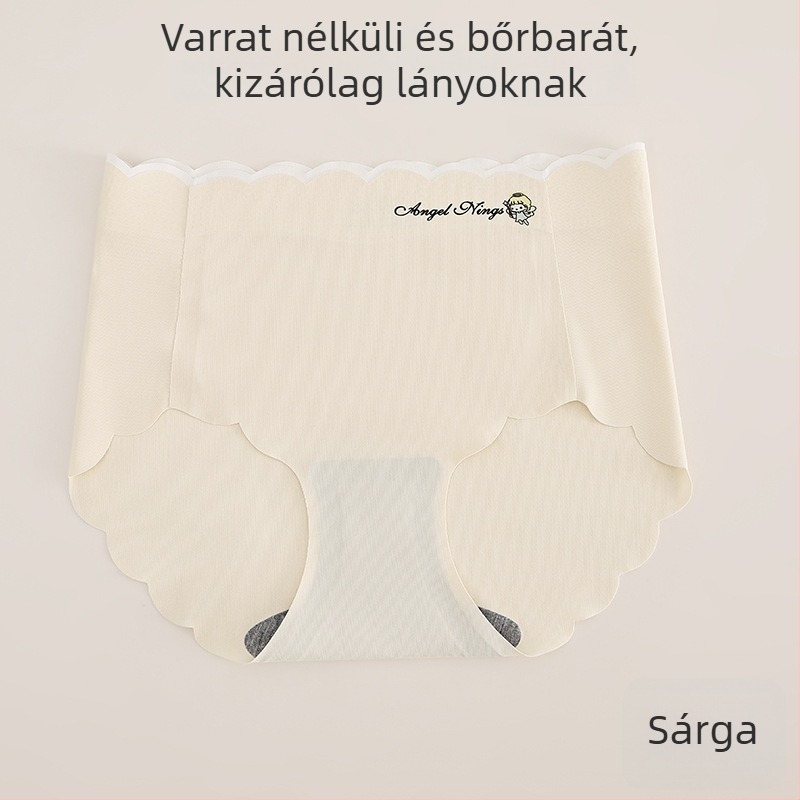 Ice Silk lányoknak seamless alsónadrág – nyárra, könnyű nylon