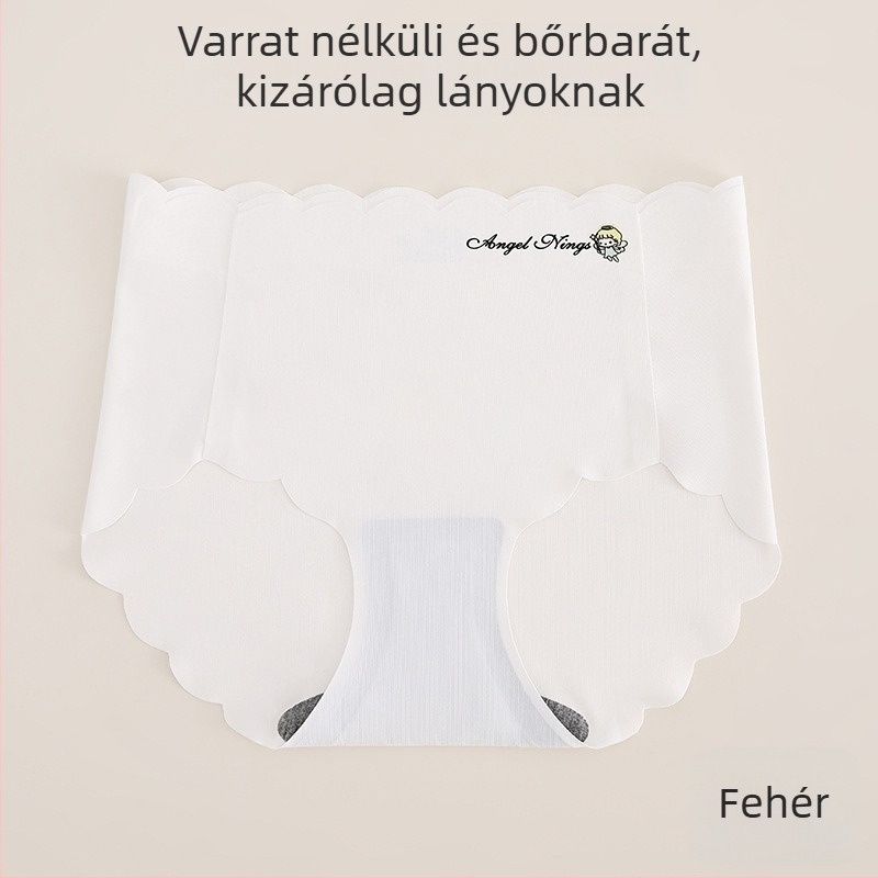 Ice Silk lányoknak seamless alsónadrág – nyárra, könnyű nylon