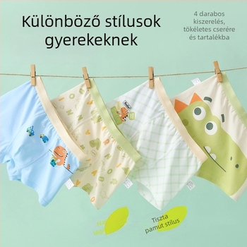 Fiúknak való pamut boxerek, A osztályú pamut, kényelmes szabás