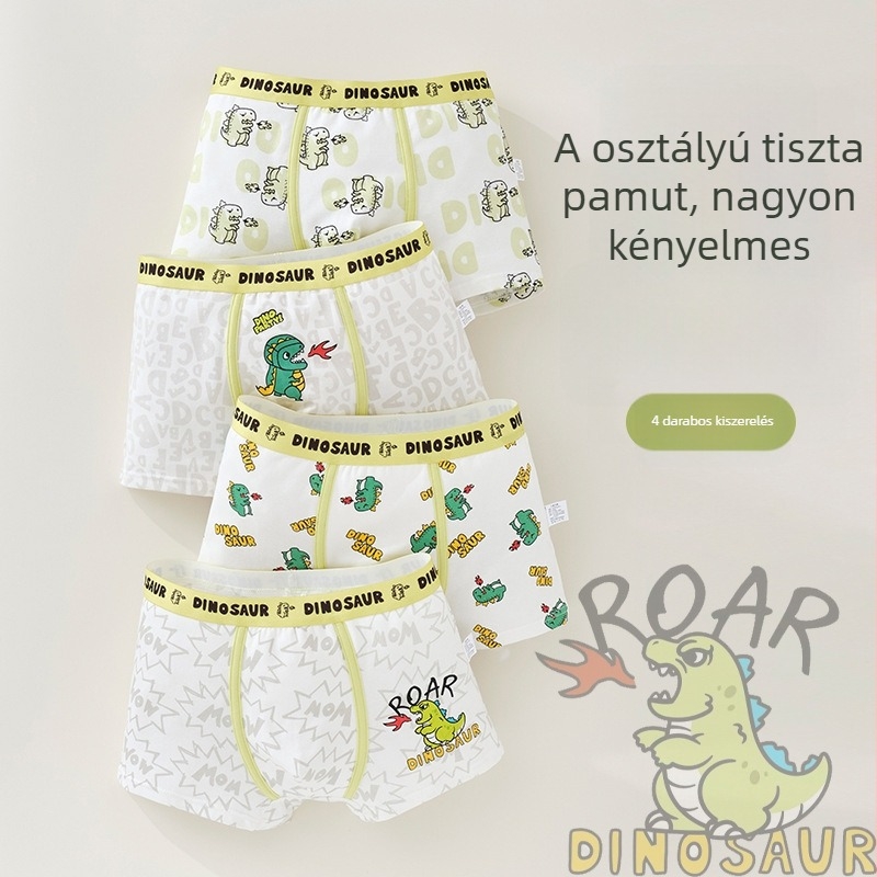 Fiúknak való pamut boxerek, A osztályú pamut, kényelmes szabás