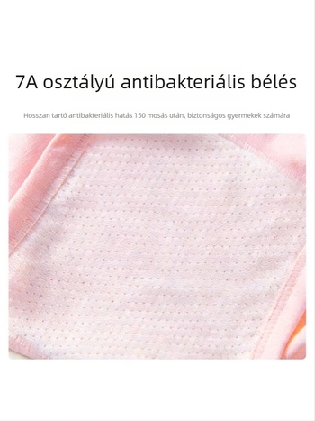 Lebang lányoknak készült modal-pamut keverék alsónadrág, antibakteriális, A-klassz 7A, középmagas derékkal boxer nadrág gyerekeknek 3–8 évesek
