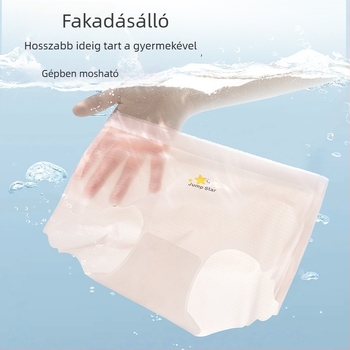 Lányoknak készült varrat nélküli ice-silk alsónemű, aranyos karikatúra mintával, középmagas derekú, nagy méret, puha és lélegző