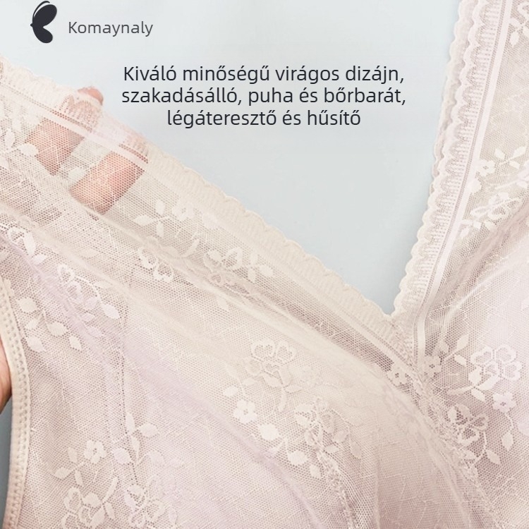 Postmastectomia utáni protézismelltartó, lélegző selyem bélés, vállpánt nélküli, ultra vékony formázott kosarak, szép hátsó dizájn