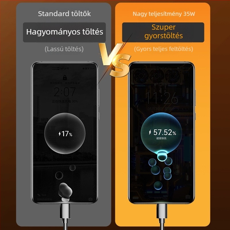 35W okos USB hosszabbító gyors töltéssel, 2 USB porttal, otthoni használatra