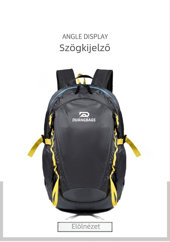 Könnyű kültéri hátizsák túrázáshoz és kerékpározáshoz, 20–35 L, vízlepergető, uniszex, mindennapi hátizsák 14 colos laptop rekeszével