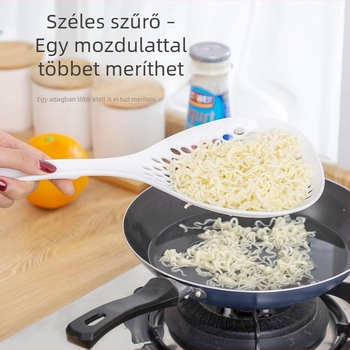 Égetés elleni, hőálló nagy tészta- és gombóc szűrő, konyhai szita