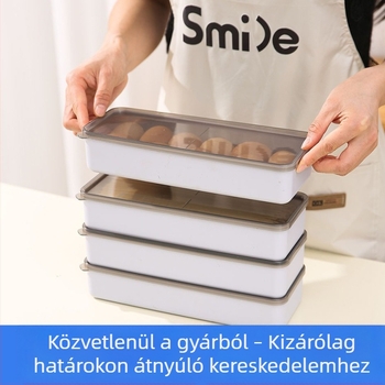 Egyrétegű frissességmegőrző doboz konyhai fűszerekhez, zárt edény tojások és tészta tárolására a hűtőben