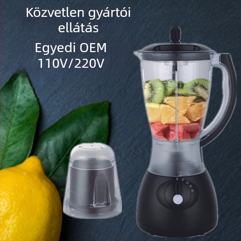 Multifunkcionális konyhai készülék gyümölcs- és zöldséglé készítésére, húsdarálásra, jégdarálásra, száraz őrlésre és keverésre, valamint szójatej készítésére