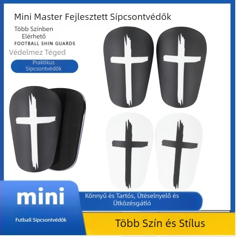 Mini Master futball sípcsontvédők férfiaknak és nőknek, tartós beilleszthető védőbetétek