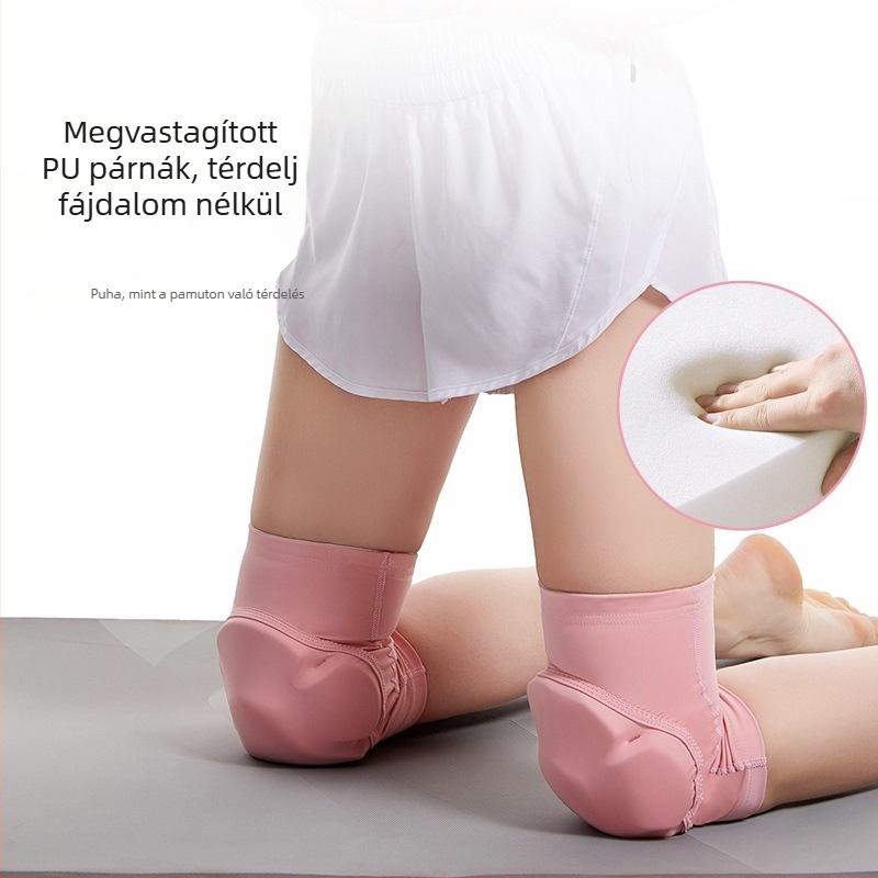 Táncos térdvédők PU párnázással és habbal, védelem röplabdához, kosárlabdához és tánchoz, vastag kivitel