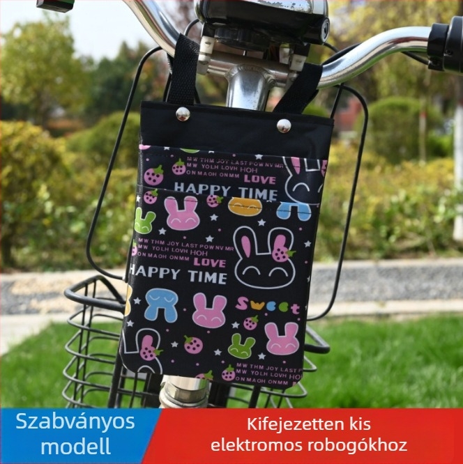 Elülső vízálló tárolótáska elektromos kerékpárhoz