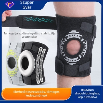 Állítható külső térdvédő túrázáshoz és kerékpározáshoz – patella- és meniszkuszvédő kompressziós kötés