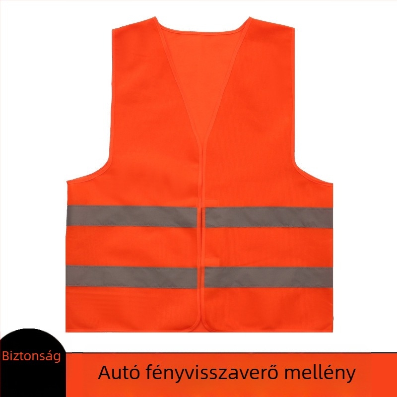 Autóhoz és kerékpárhoz használható fényvisszaverő mellény, közúti biztonsági ruházat a tisztító járművekhez