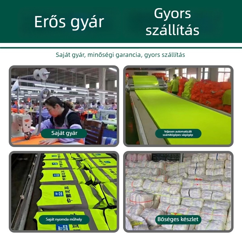 Reflektív pamut bélelt kabát forgalmi szolgálatra, téli vastag külső ruházat a hideg ellen