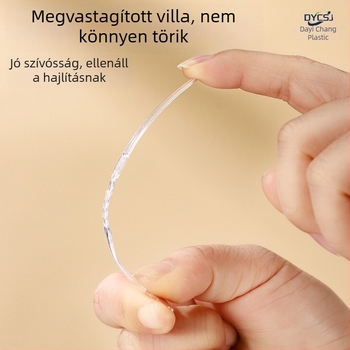 Egyszer használatos gyümölcs villa, vastagított és kemény élelmiszer-minőségű műanyagból, átlátszó, mooncake és tortapálcákhoz