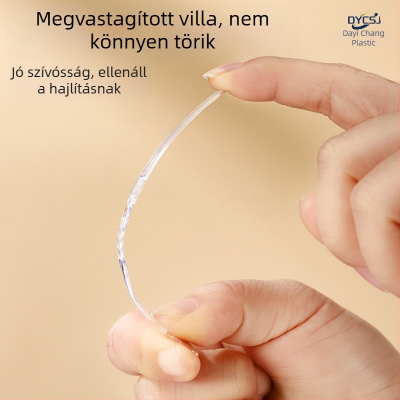 Egyszer használatos gyümölcs villa, vastagított és kemény élelmiszer-minőségű műanyagból, átlátszó, mooncake és tortapálcákhoz
