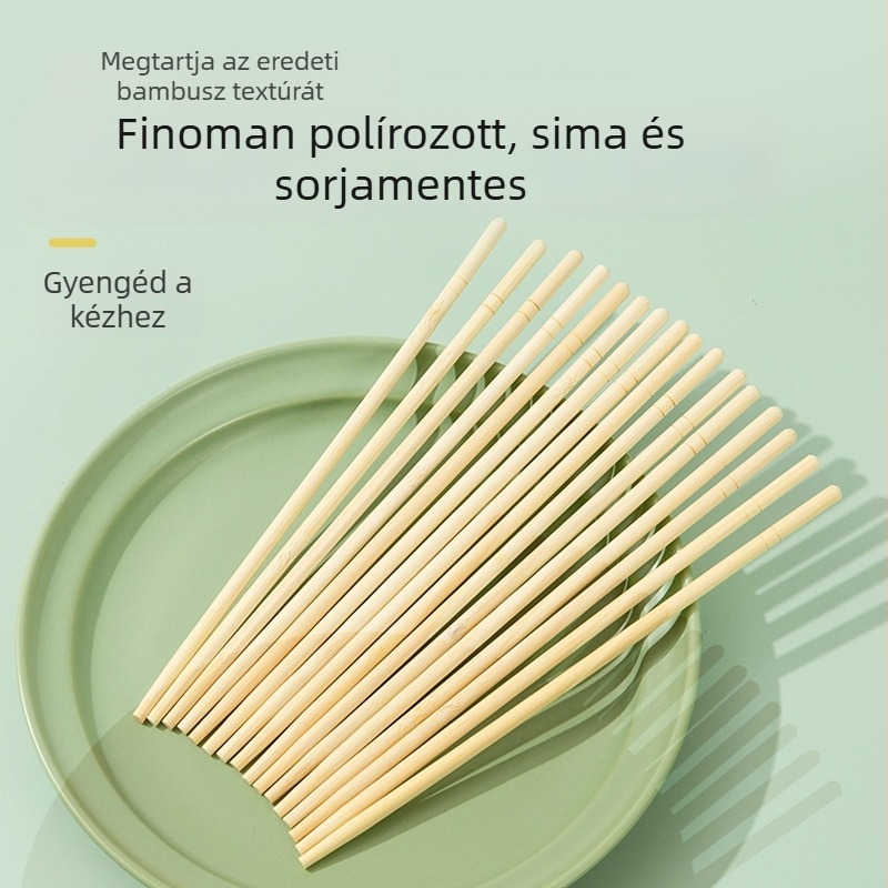 Egyszer használatos bambusz evőpálcák, egyedi csomagolásban, éttermeknek és gyorséttermeknek