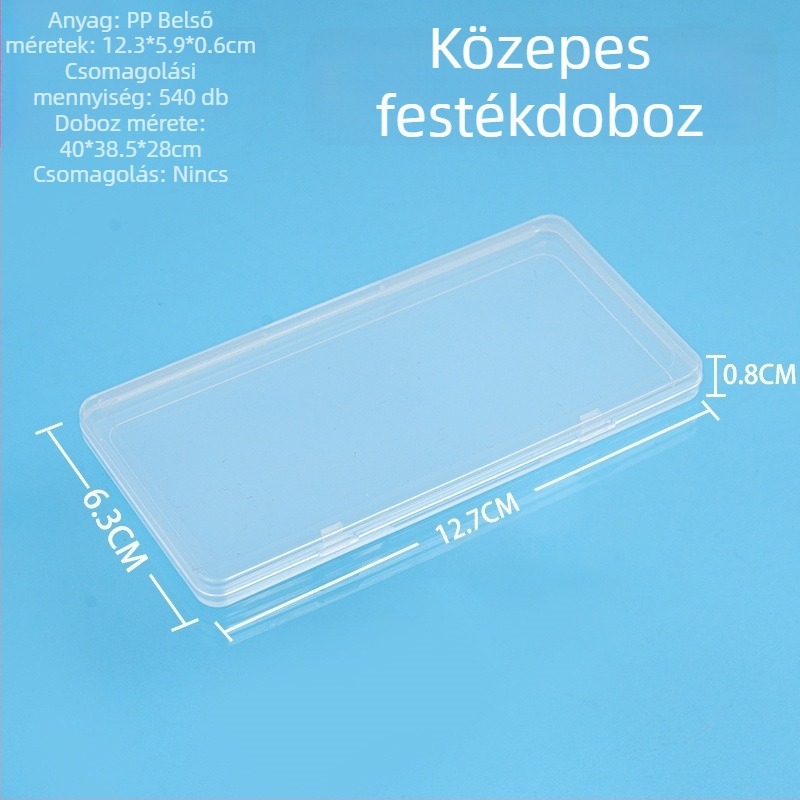 Átlátszó PP műanyag tároló doboz festékekhez, hardverhez, ékszerekhez, horgászati felszereléshez, kártyákhoz és játékokhoz — üres bemutató doboz