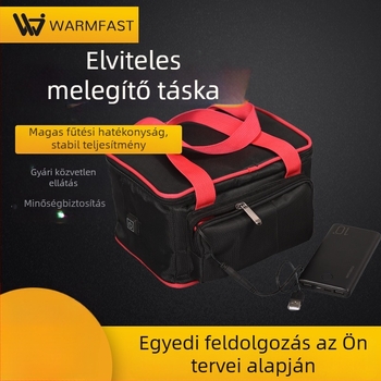 Hordozható melegítő ebédtáska USB 5V/7.4V, autóba, irodába és kültérre