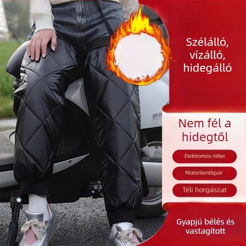 Vastag termosz térdmelegítő kerékpárhoz, uniszex, középkorúak és idősek számára, csúszásmentes
