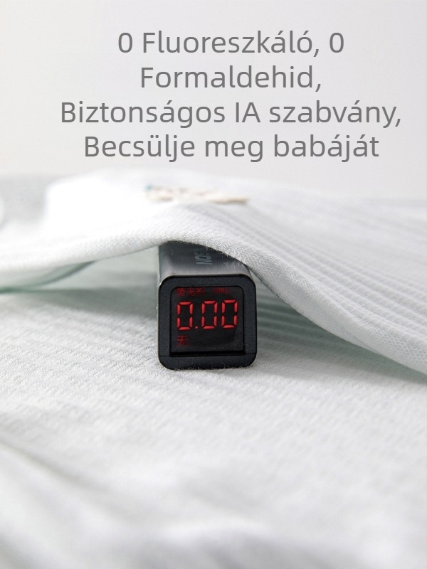 Újszülött 100% pamutból készült készlet – varrat nélküli felső hosszú ujjú és nadrág, nyári alapréteg otthoni viselet, aranyos