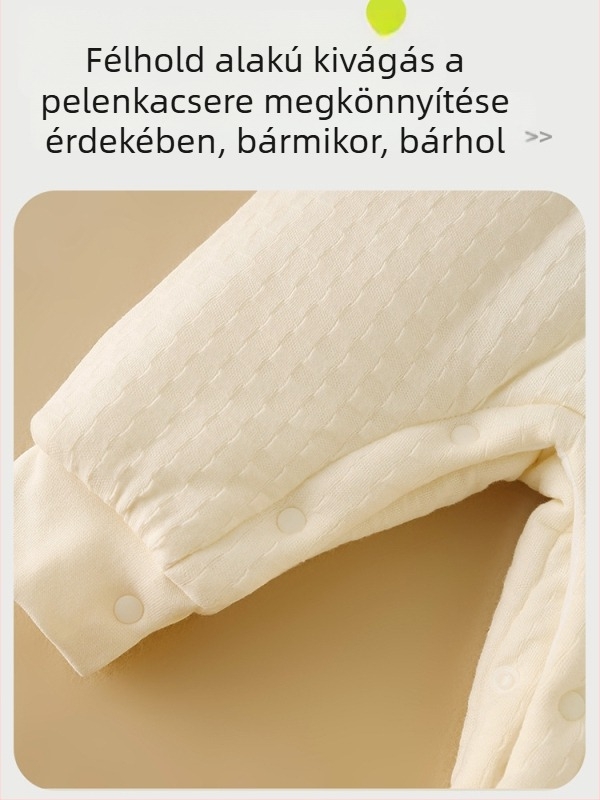 Újszülött meleg, vastag pamut két darabos készlet, medve-karikatúrával, koreai stílus, uniszex, téli