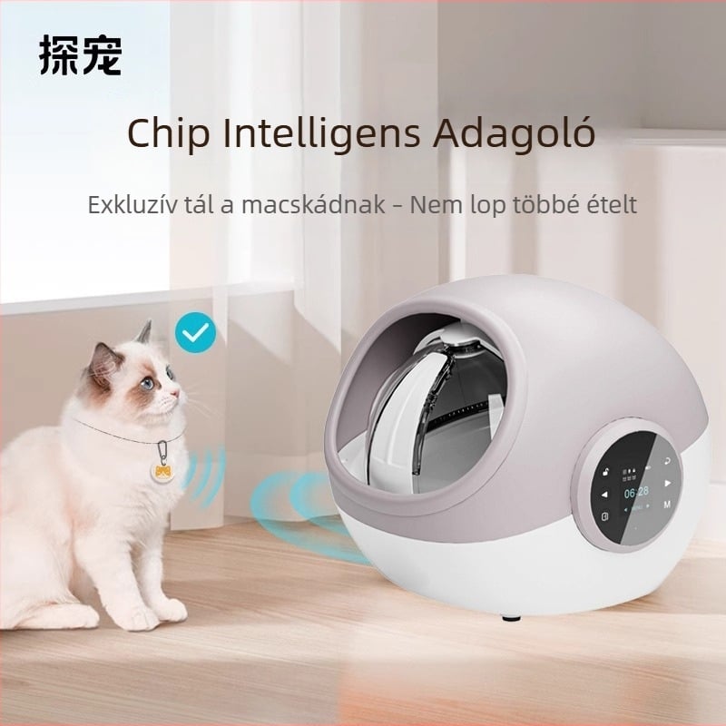 Explore Pets több macskára tervezett automata etető azonosító chip a lopás elleni védelemhez és időzített távirányítással