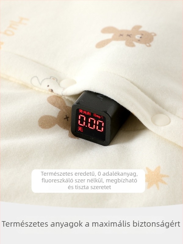 Baba két darabos melegítő szett, otthoni viselet, magas derekú, vastag anyag