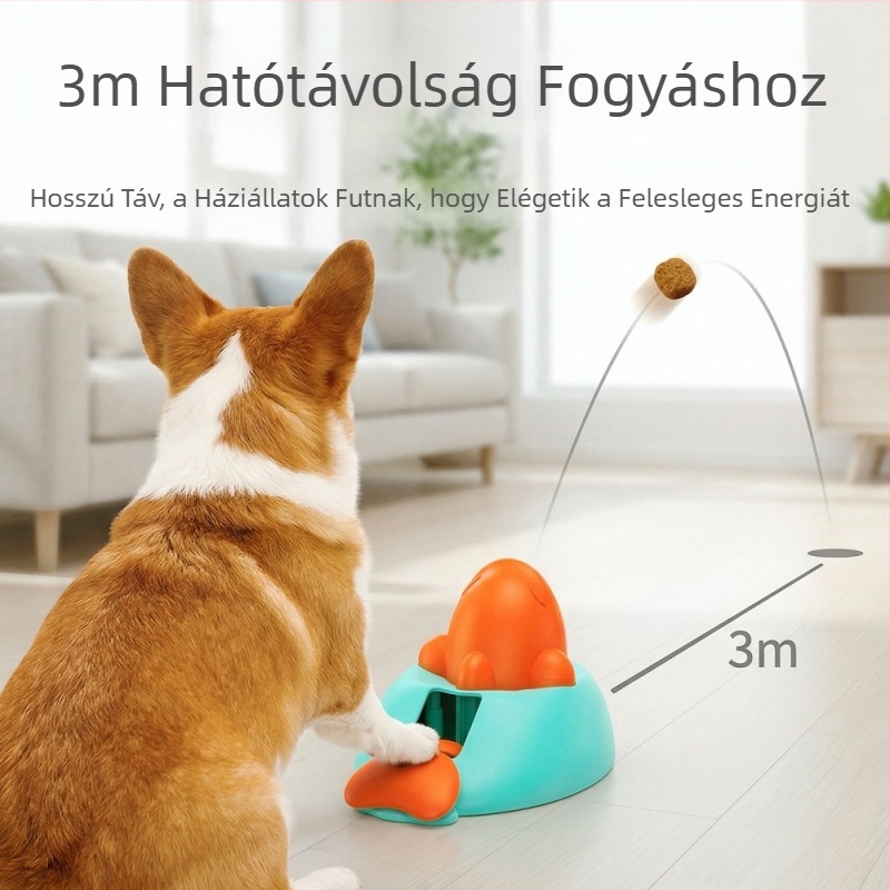 Kutyák képzési etetőjáték snack-adagolóval — interaktív jutalomadagoló granulátumokhoz, kockákhoz és csíkokhoz