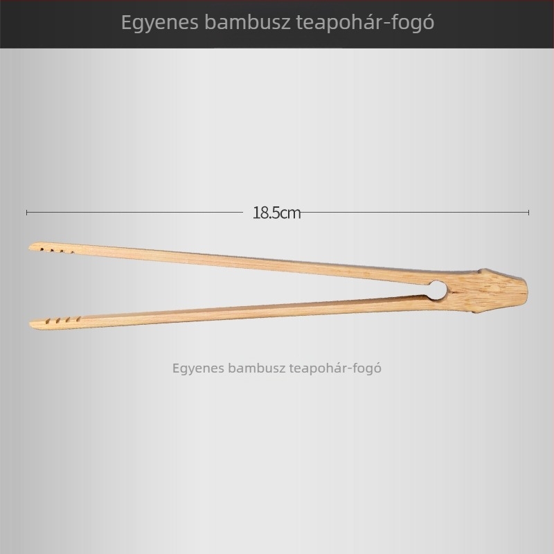 Bambusz teás klippek – egyenes és görbe kivitelben, teaceremónia kiegészítői, csésze klip, bambusz csipesz