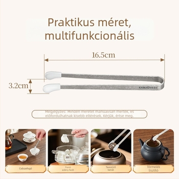 Tiszta titánium teáscsésze klipe, otthoni használatra, csúszásmentes és égés elleni, teázási kiegészítő, Kung Fu teáskészlet