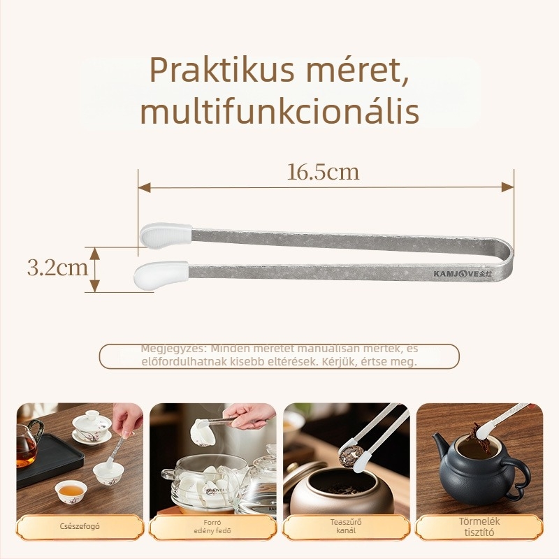 Tiszta titánium teáscsésze klipe, otthoni használatra, csúszásmentes és égés elleni, teázási kiegészítő, Kung Fu teáskészlet