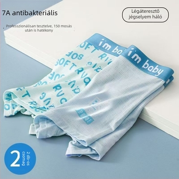 Tinédzser fiúk számára tervezett boxer rövidnadrág modal-pamut Ice Silk anyaggal