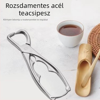Nagy nyílású teafogó, többfunkciós, 304 rozsdamentes acélból, Pu'er teátéglák nyitásához