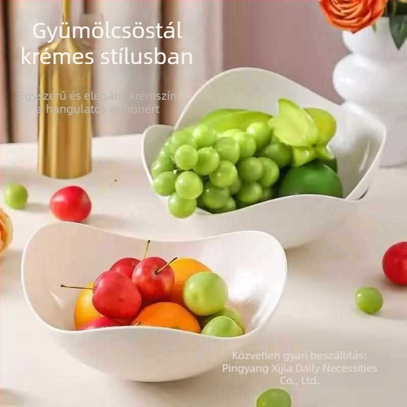 Nappaliba készített fém gyümölcstál, minimalist stílusú snack- és aszalt gyümölcsök tálja
