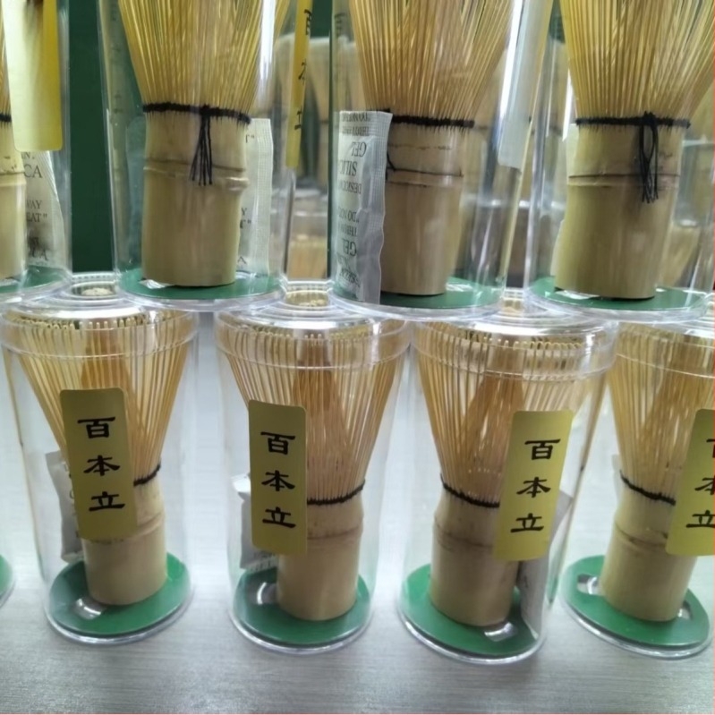 Bambusz matcha habverő japán tea ceremóniához, könnyű bambusz, japán stílus, testreszabható logó