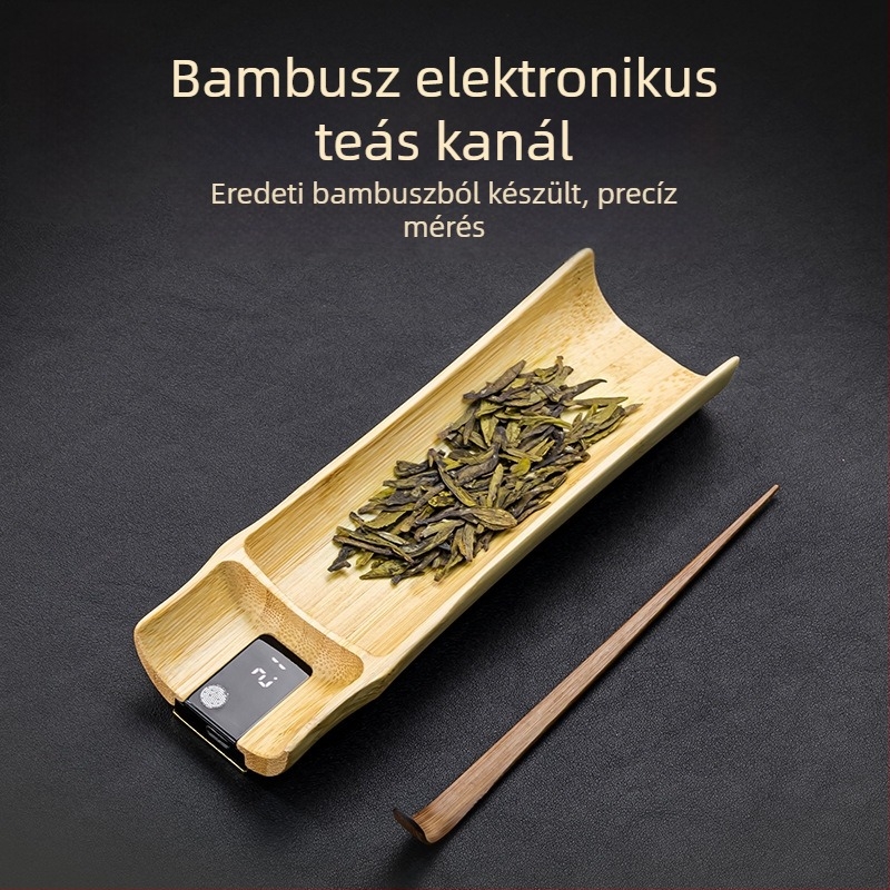 Rongshantang Bambusz Elektronikus Teamérleg Súlymegjelenítővel
