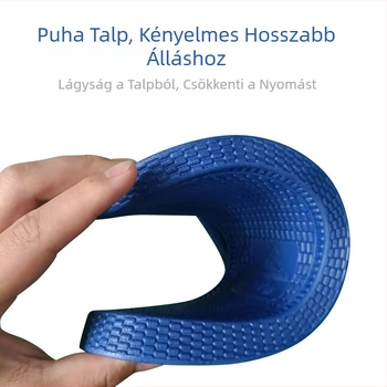 Fekete uniszex anti-sztatikus műhelypapucs, PVC, SPU anyag, vastag, puha talppal