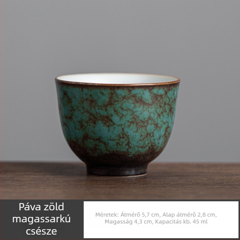 Japán stílusú Gongfu teáscsésze, porcelán teáscsésze