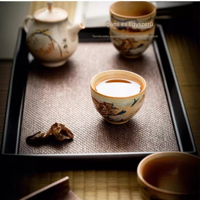 Dunhuang repülő apszarai porcelán teáscsésze Gongfu teaceremóniára, otthoni használatra