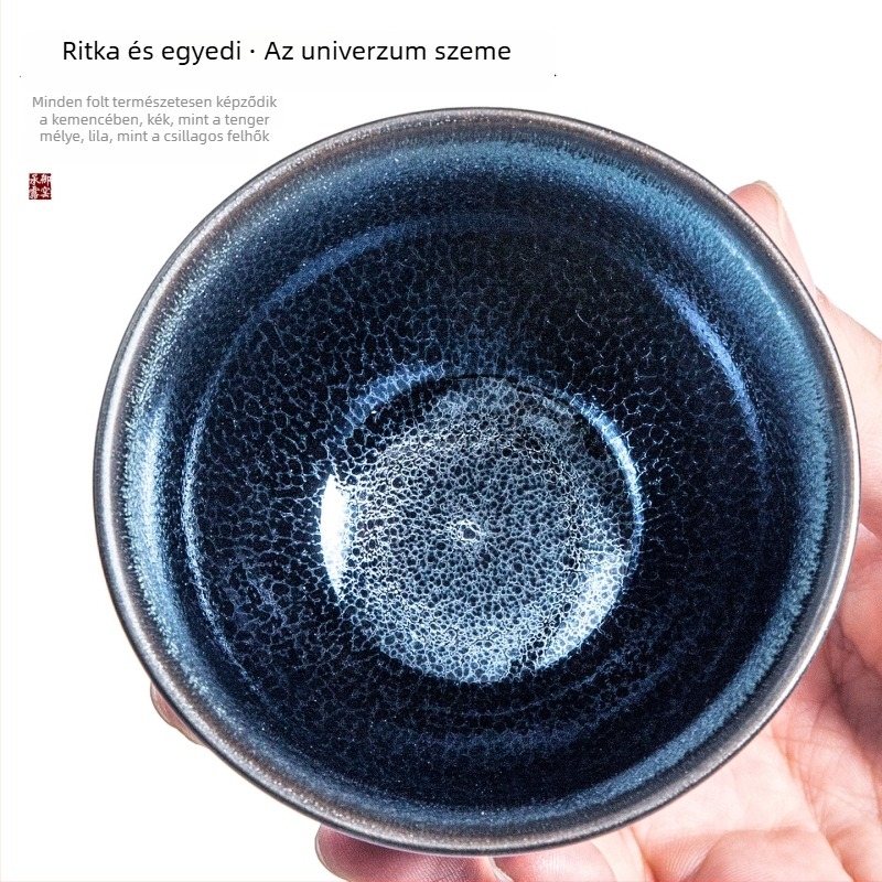 Kék Qilin retro Jian ware teáscsésze férfiaknak, személyes használatra, kiváló minőség
