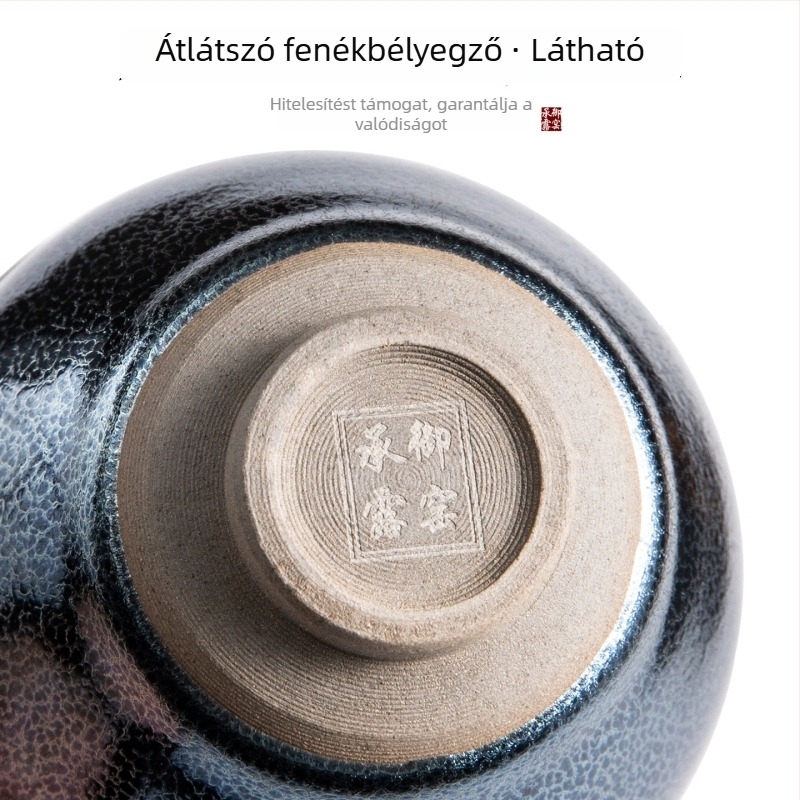 Kék Qilin retro Jian ware teáscsésze férfiaknak, személyes használatra, kiváló minőség