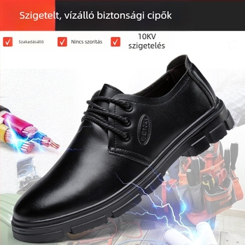 Szigetelt villanyszerelő cipők, kopásálló, csúszásmentes biztonsági lábbeli, 6 kV szigetelés