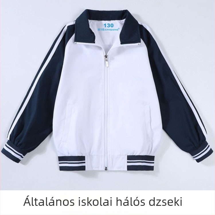 Általános iskolás tanulók téli- és őszi egyenruha készlet: kabát és nadrág, sportos ruházat