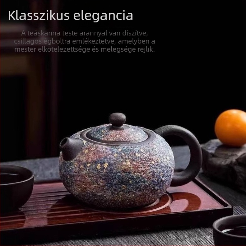 Lin Peifu mester kézzel készített színes teáskanna otthoni használatra és ajándékba, kiváló minőségű retro stílusban
