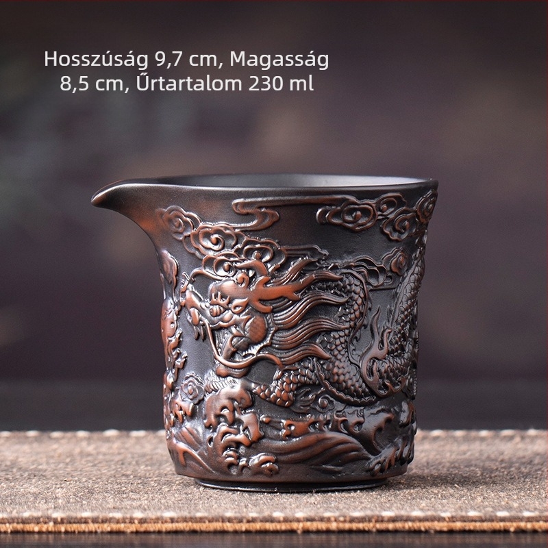 2024 Új prémium lila agyag Xianglong Gongdao csésze otthoni Kung-Fu teáskészlethez, kiegészítők a tea adagolásához, öntőcsésze és teázótálca