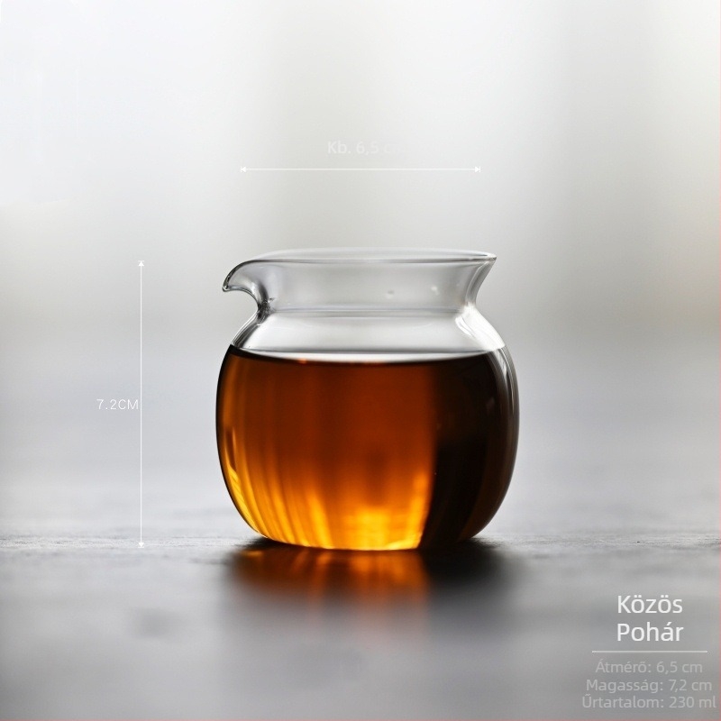 Átlátszó, fogantyú nélküli mini teáscsésze – japán stílusú tea ceremony, kis kapacitású teáskészlet kiegészítő