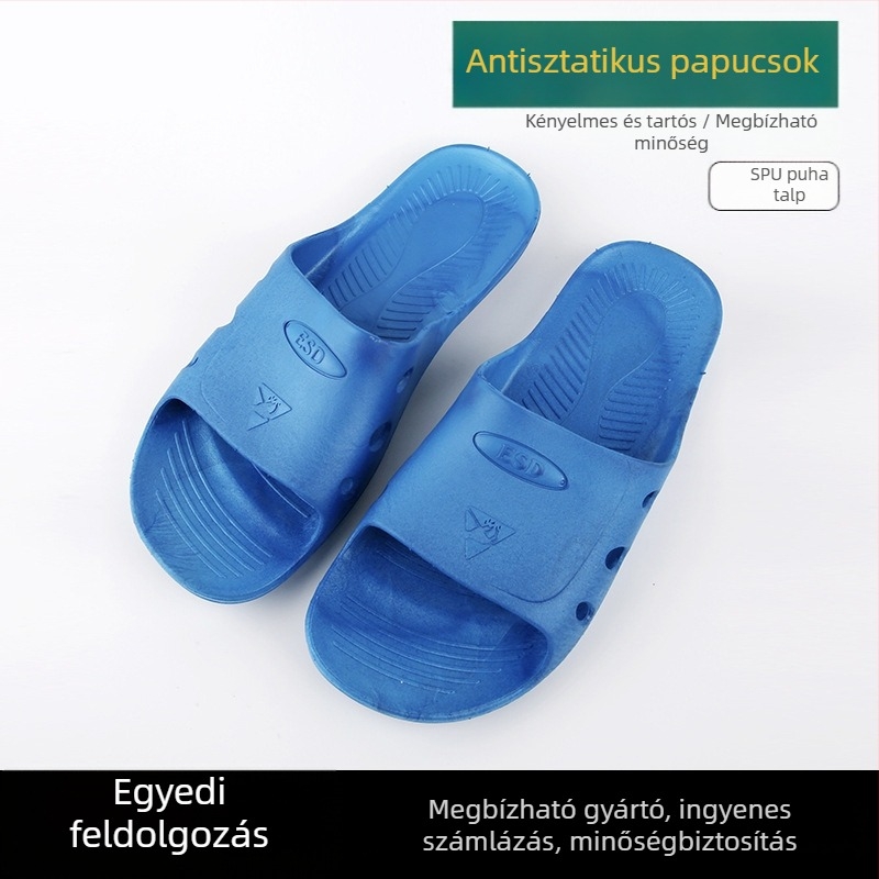 Antisztatikus papucsok pormentes műhelyek tiszta helyiségeihez – csúszásmentes, kopásálló, csendes