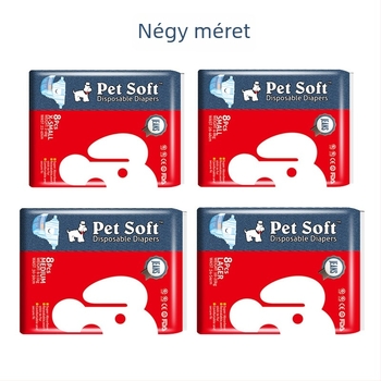 Petsoft Denim kutya pelenkék nőstény kutyáknak - nem szőtt anyag, menstruációs/fiziológiai nadrágok