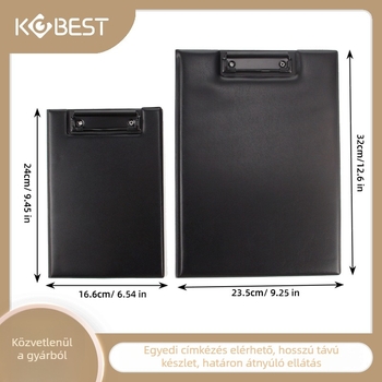 Kangbai D5051/D5052 Flip-Top PVC irattartó, erős egycsapos klipek, logó nyomtatás lehetséges